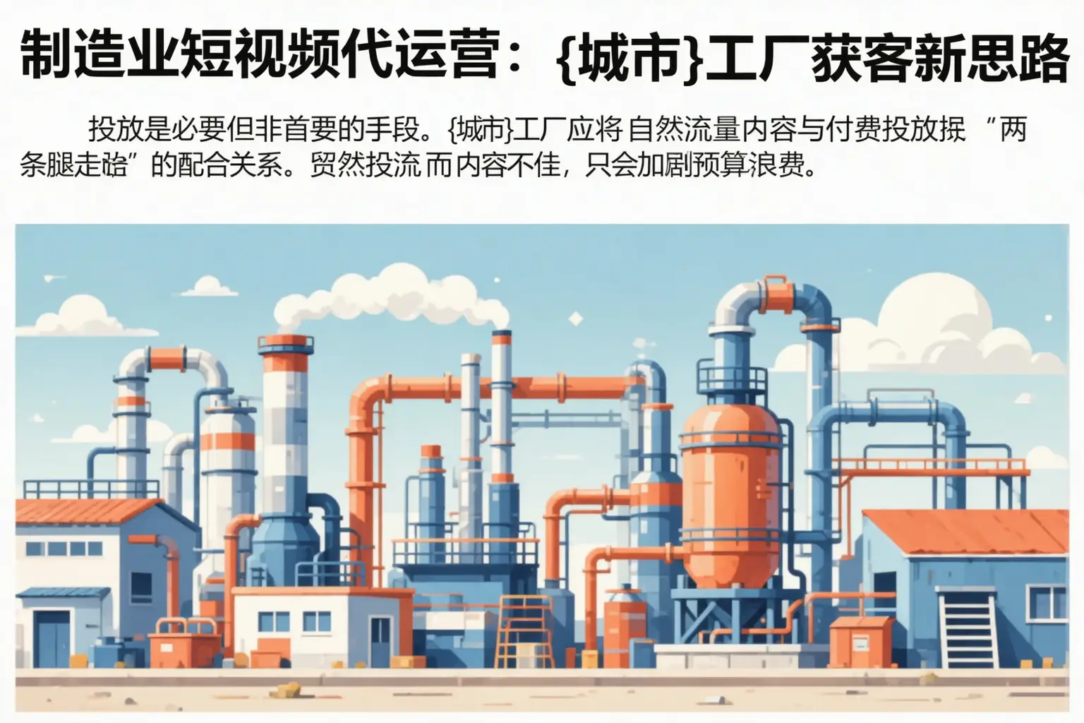 制造业短视频代运营：东丰工厂获客新思路